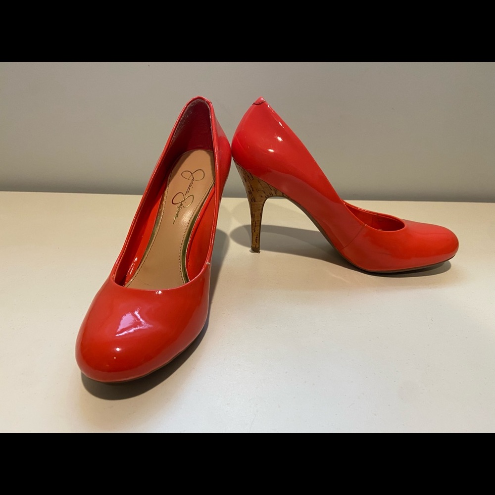 Jessica Simpson Coral Heels